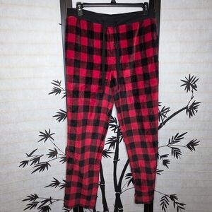Stylish Red and Black Checkered Men's Joggers